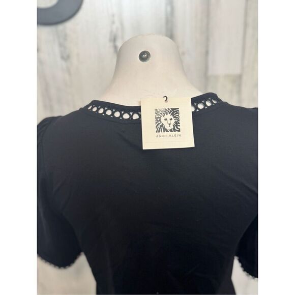 ANNE KLEIN black blouse - Picture 9 of 12